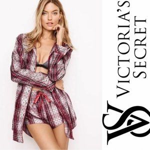 Victoria's Secret | Red And Cream Plaid Dot Sleep Shorts | Size Extra Small